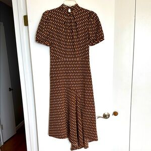 Who What Wear Brown and Black Asymmetrical   Dress. New no tags. S